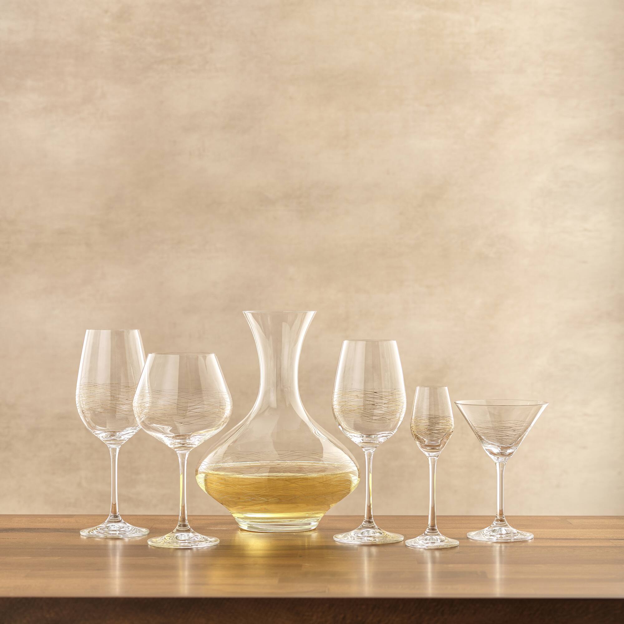 JoyJolt® Golden Royale 6.5oz. Crystal Martini Glasses, 2ct.